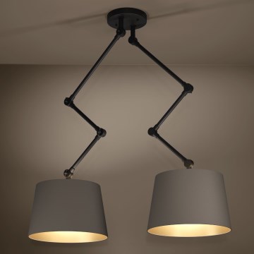 Eglo Stars of Light - Lustr na tyči 2xE27/40W/230V hnědá