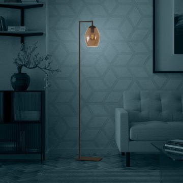 Eglo Stars of Light - Stojací lampa 1xE27/40W/230V hnědá