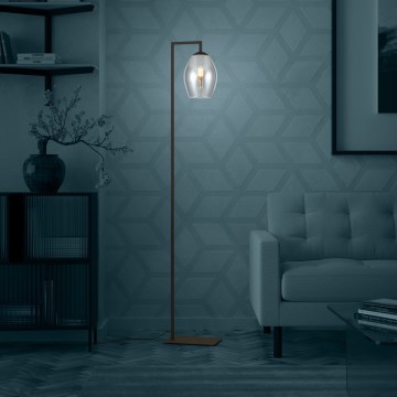 Eglo Stars of Light - Stojací lampa 1xE27/40W/230V kouřová