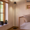 Eglo - Stojací lampa 1xE14/7,5W/230V černá/hnědá