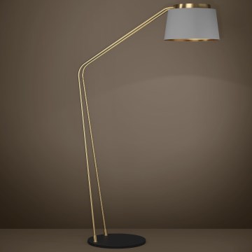 Eglo - Stojací lampa 1xE27/40W/230V šedá/zlatá