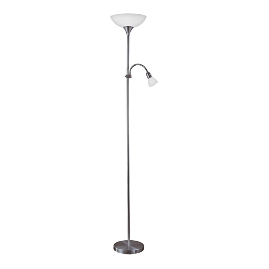 Eglo - Stojací lampa 1xE27/60W/230V + 1xE14/25W/230V černý chrom