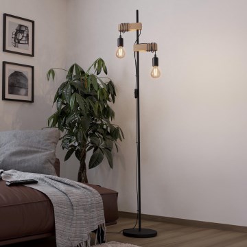 Eglo - Stojací lampa TOWNSHEND 2xE27/10W/230V - FSC certifikováno