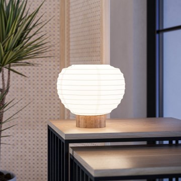 Eglo - Stolní lampa 1xE27/40W/230V bílá/béžová