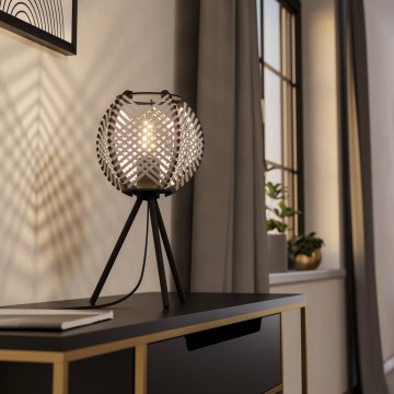 Eglo - Stolní lampa 1xE27/40W/230V bílá/černá