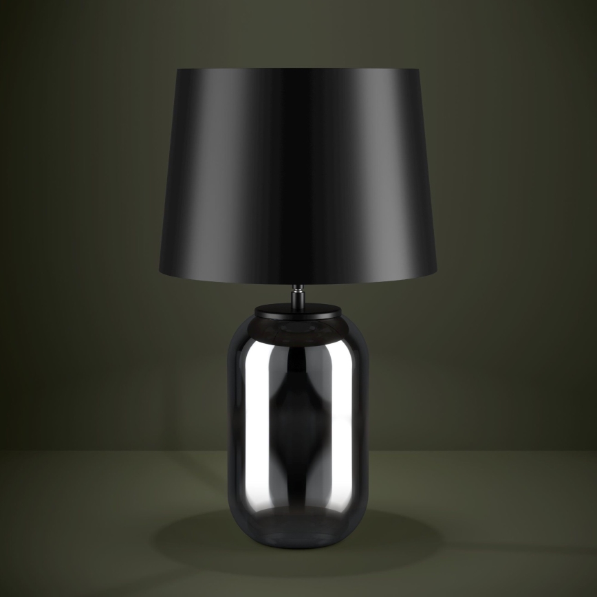 Eglo - Stolní lampa 1xE27/40W/230V černá/kouřová