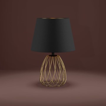 Eglo - Stolní lampa 1xE27/40W/230V černá/zlatá