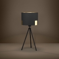 Eglo - Stolní lampa 1xE27/40W/230V černá/zlatá