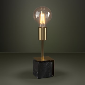 Eglo - Stolní lampa 1xE27/40W/230V zlatá/černý mramor