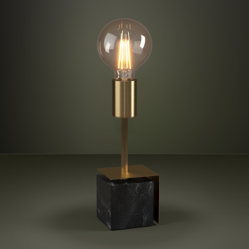 Eglo - Stolní lampa 1xE27/40W/230V zlatá/černý mramor