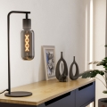 Eglo - Stolní lampa 1xE27/4W/230V černá/kouřová