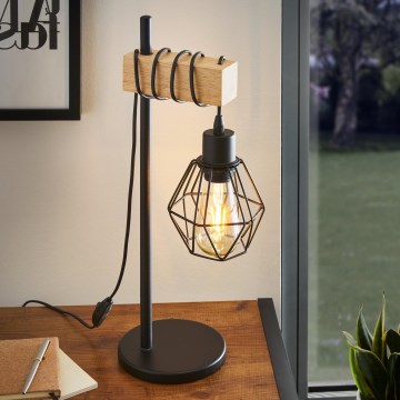 Eglo - Stolní lampa TOWNSHEND 1xE27/60W/230V - FSC certifikováno