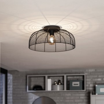 Eglo - Stropní svítidlo 1xE27/40W/230V černá