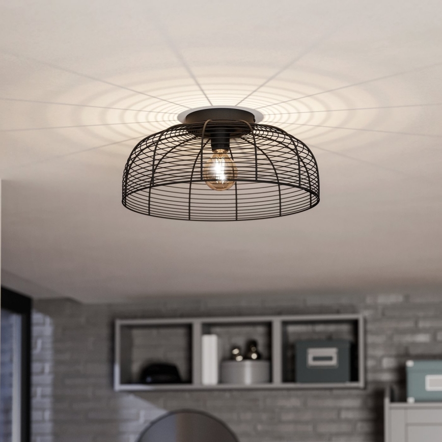 Eglo - Stropní svítidlo 1xE27/40W/230V černá
