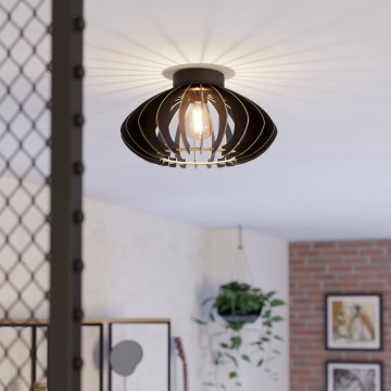 Eglo - Stropní svítidlo 1xE27/40W/230V pr. 38 cm černá