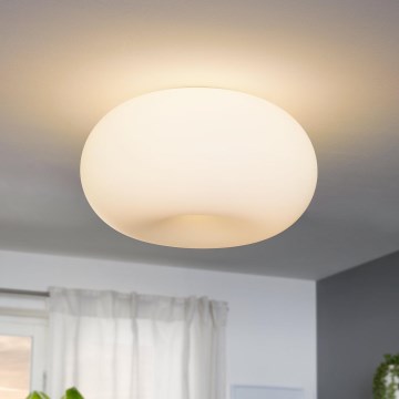 EGLO - Stropní svítidlo OPTICA 2xE27/60W/230V opálové sklo pr. 35 cm