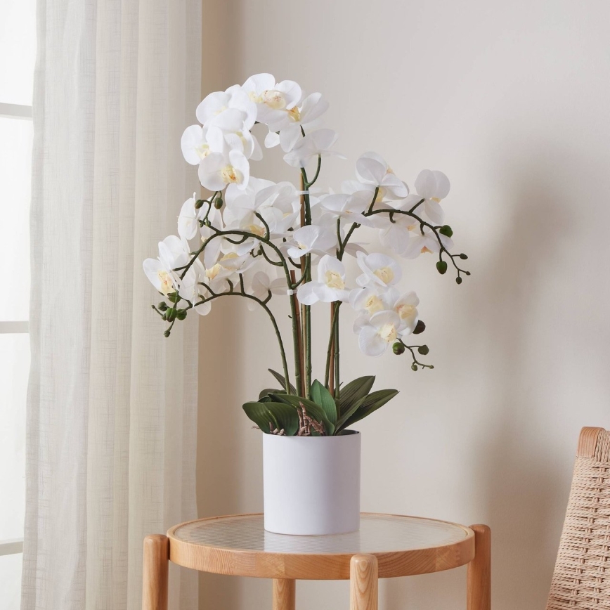 Eglo - Umělá rostlina v květináči 65x50 cm orchidej