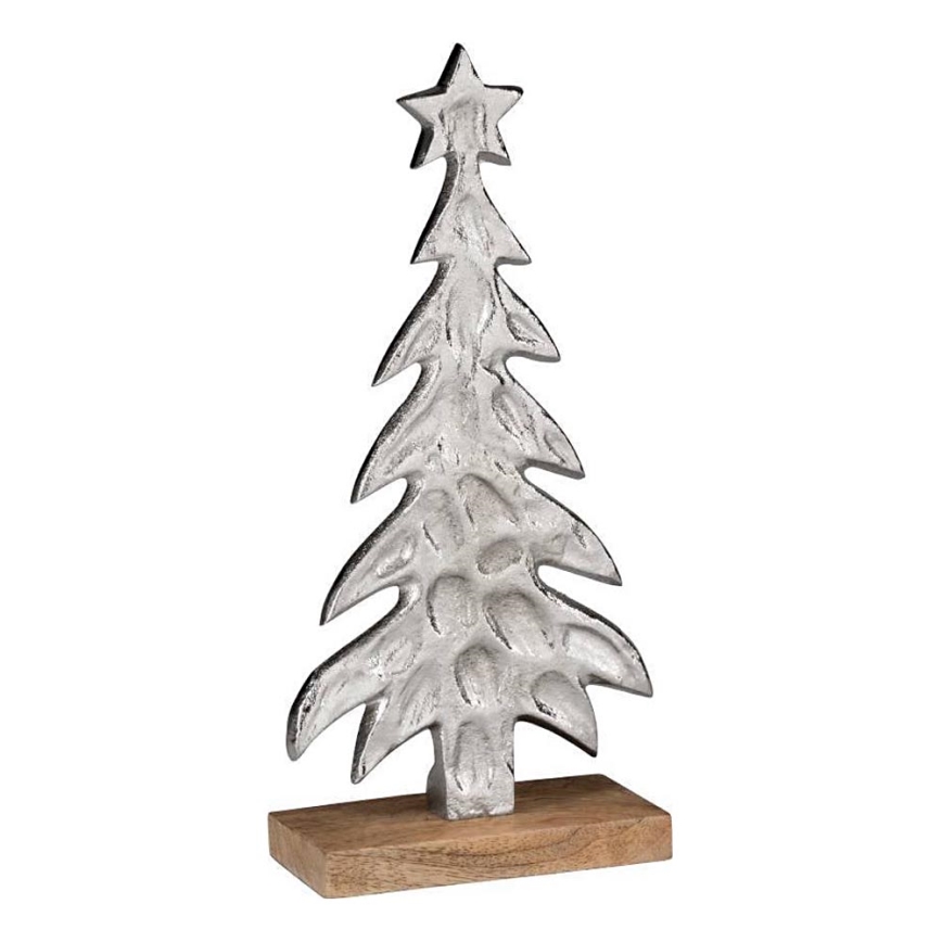 Eglo - Vánoční dekorace 27x13 cm stromek/stříbrná