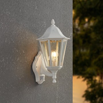 Eglo - Venkovní nástěnné svítidlo s čidlem 1xE27/60W/230V IP44