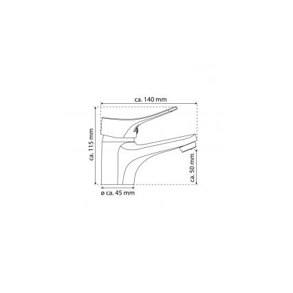 Eisl NI075VECR - Umyvadlová baterie + výpusť s přepadem VERONA lesklý chrom
