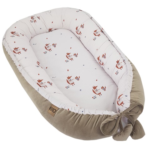 EKO - Hnízdo pro dítě bavlněné FOX 90x60 cm