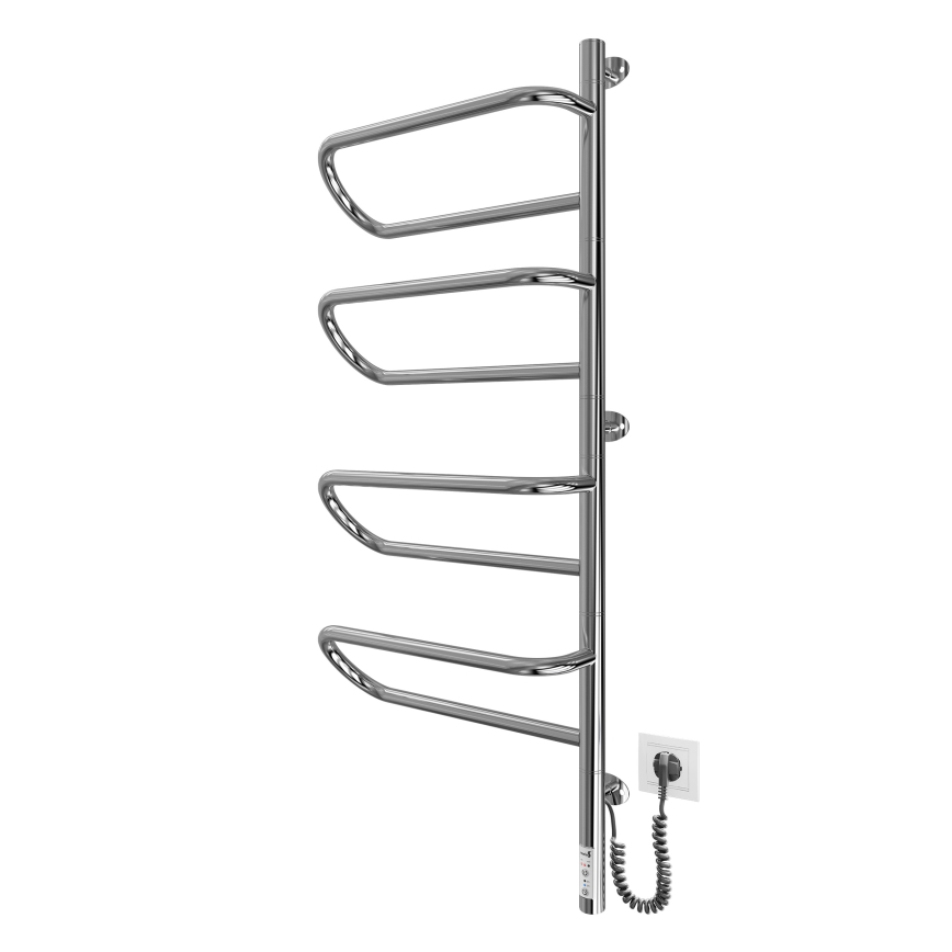 Elektrický otočný sušák na ručníky ELECTRA 120W/230V 100x44,5 cm nerez/chrom pravá