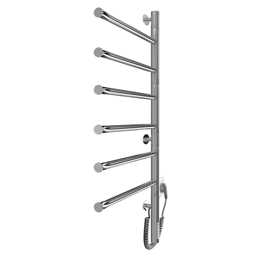 Elektrický otočný sušák na ručníky VEER 80W/230V 82,5x44,5 cm nerez/lesklý chrom