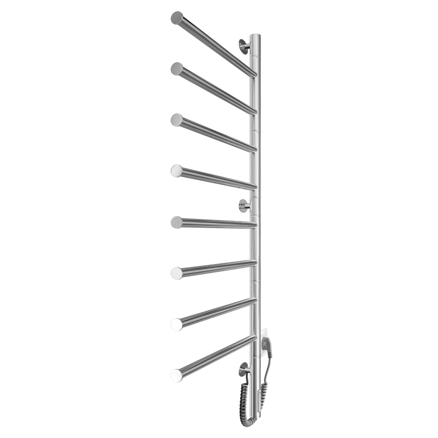 Elektrický otočný sušák na ručníky VEER 95W/230V 102,5x44,5 cm nerez/lesklý chrom