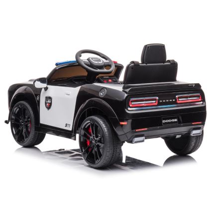 Elektrické autíčko Dodge Challenger Policie 50W/4500 mAh  černá/bílá