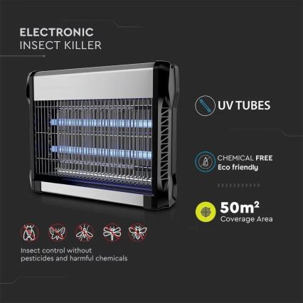 Elektrický lapač hmyzu 2x8W/230V 50 m²