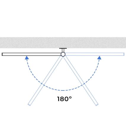 Elektrický otočný sušák na ručníky s termostatem ARABESQUE 150W/230V 64,6 cm IP44 bílá
