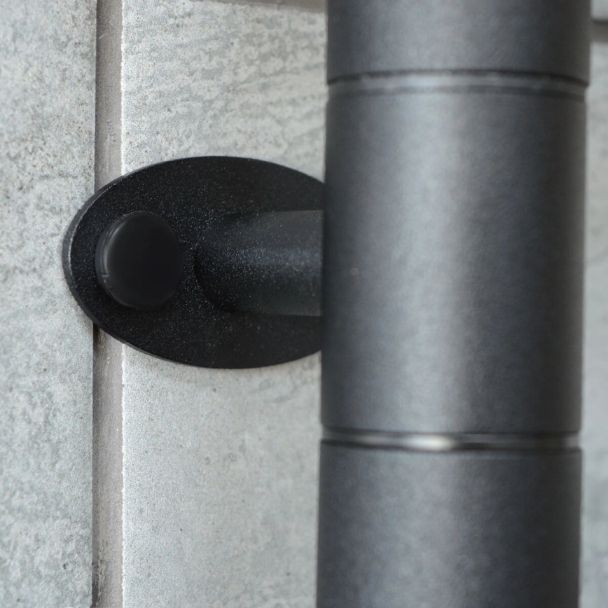 Elektrický otočný sušák na ručníky s termostatem FOUETTE 60W 65x49 cm  černá