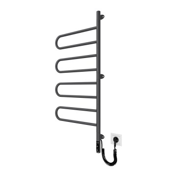 Elektrický otočný sušák na ručníky TRISTAR 105W/230V 100x44,5 cm IP44 nerez/černá