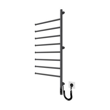 Elektrický otočný sušák na ručníky VEER 95W/230V 100x44,5 cm nerez/černá