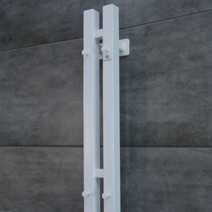 Elektrický sušák na ručníky s termostatem SILOUETTE 70W 120x9 cm  bílá pravá