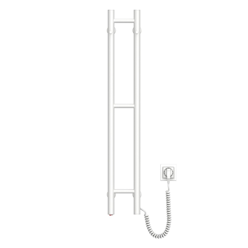 Elektrický sušák na ručníky SILOUETTE 46W 100x16 cm  bílá pravá