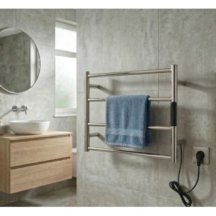 Elektrický sušák ručníků 56x37 cm 63W nerez