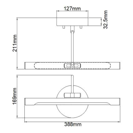 Elstead - LED Obrazové svítidlo ALTON LED/6W/230V zlatá