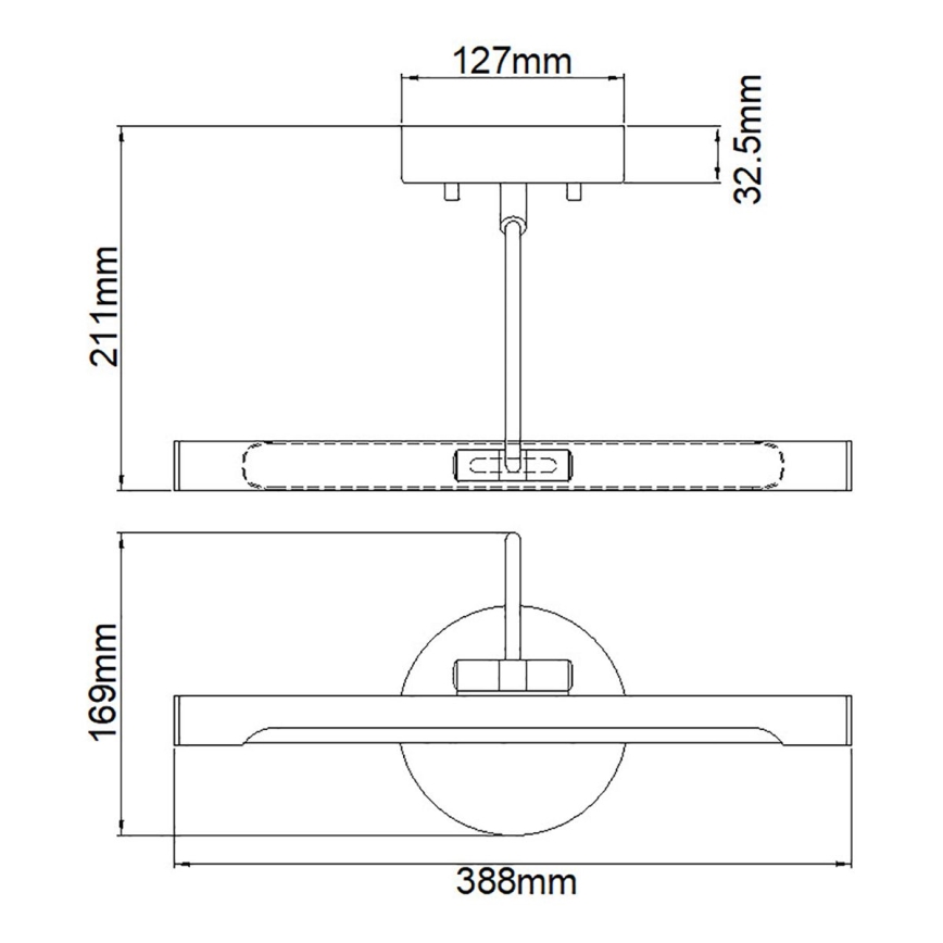 Elstead - LED Obrazové svítidlo ALTON LED/6W/230V zlatá