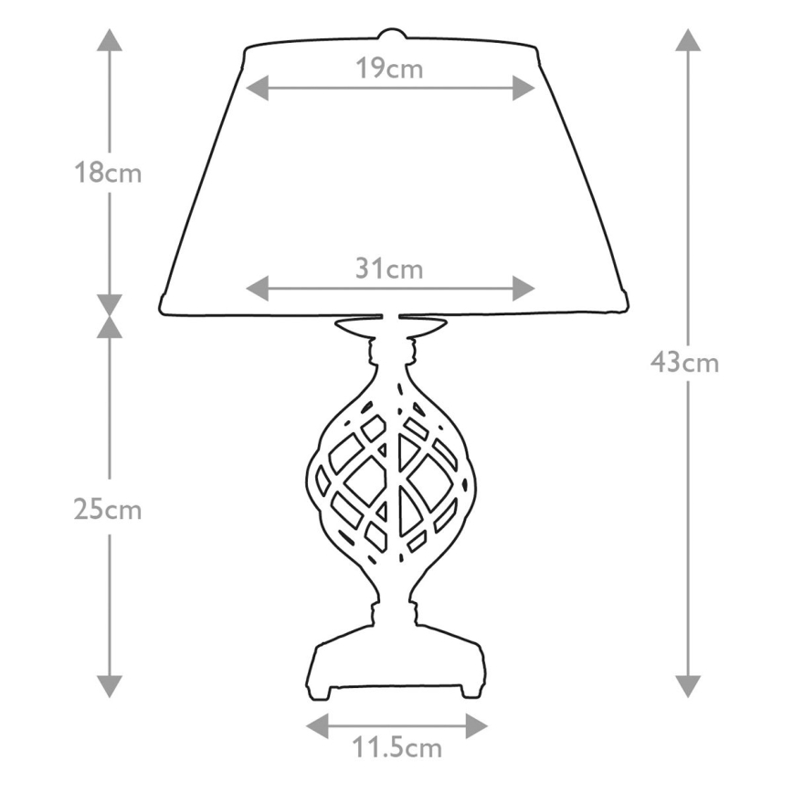 Elstead - Stolní lampa BELFRY 1xE27/60W/230V