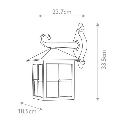 Elstead - Venkovní nástěnné svítidlo WINCHESTER 1xE27/100W/230V IP43  