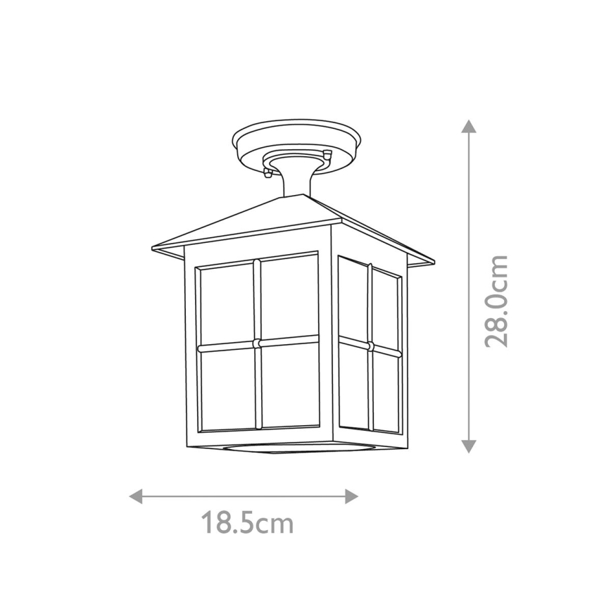 Elstead - Venkovní přisazený lustr WINCHESTER 1xE27/100W/230V IP43  