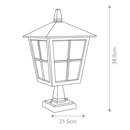Elstead - Venkovní lampa CANTERBURY 1xE27/100W/230V IP43