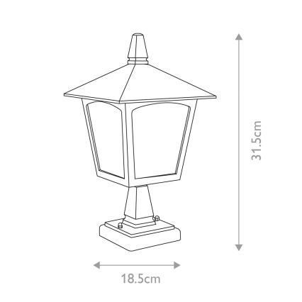 Elstead - Venkovní lampa YORK 1xE27/100W/230V IP43