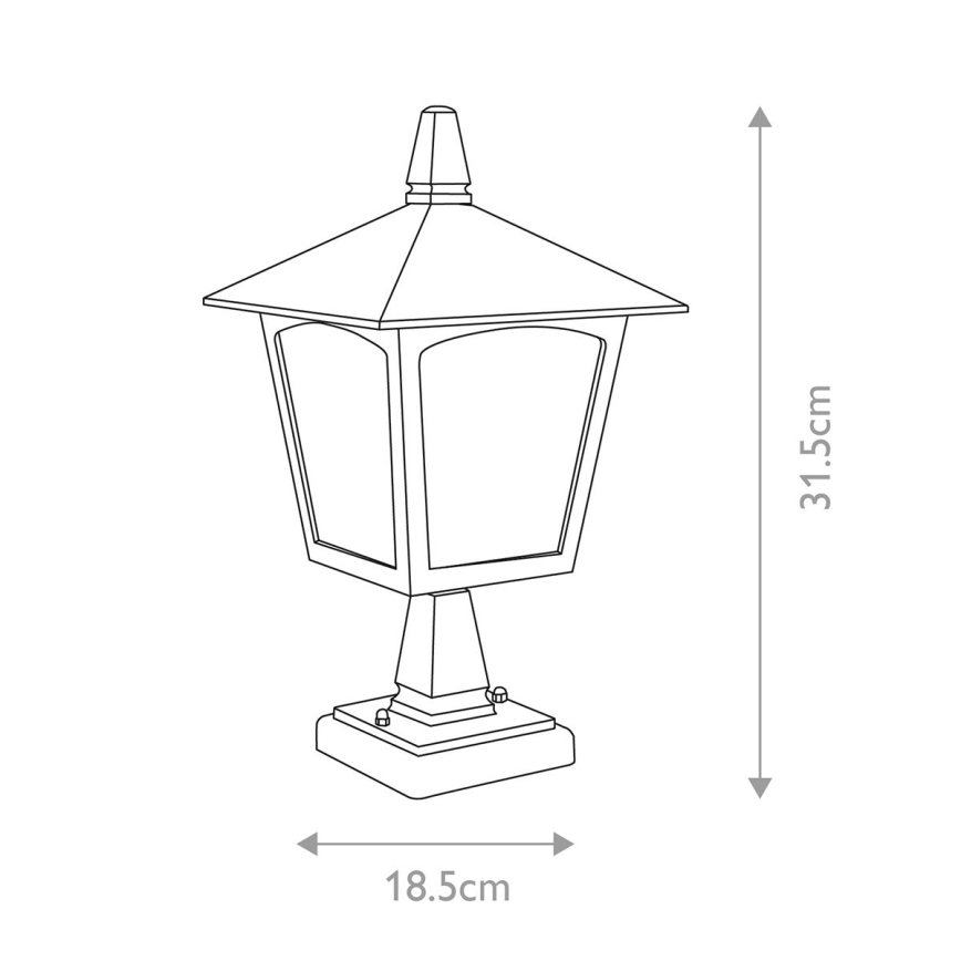 Elstead - Venkovní lampa YORK 1xE27/100W/230V IP43