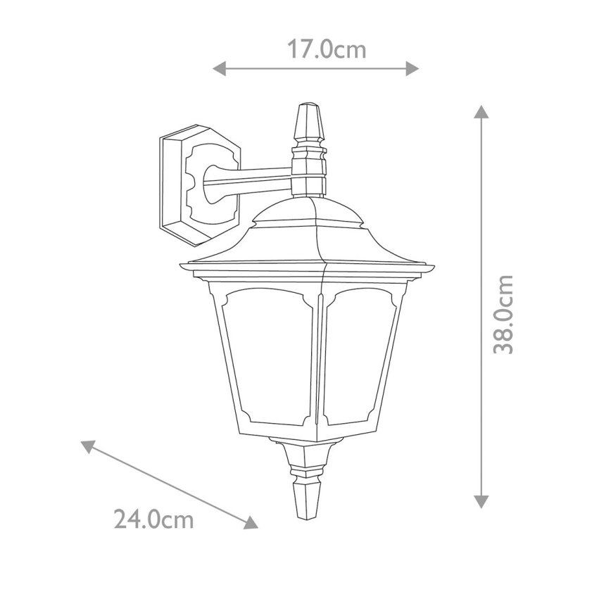 Elstead - Venkovní nástěnné svítidlo CHAPEL 1xE27/100W/230V IP44