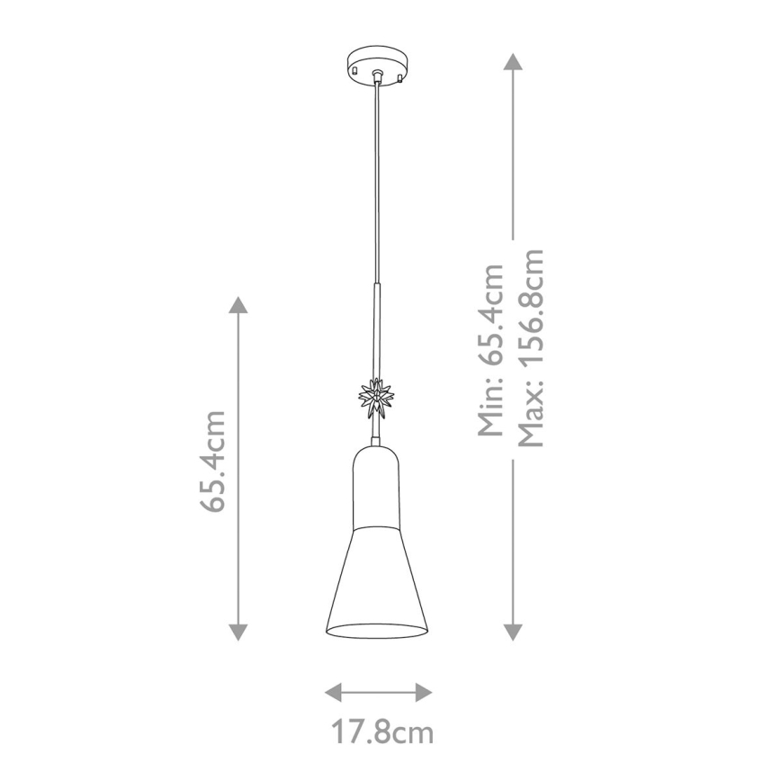 Elstead - Lustr na lanku ETOILE 1xE27/60W/230V