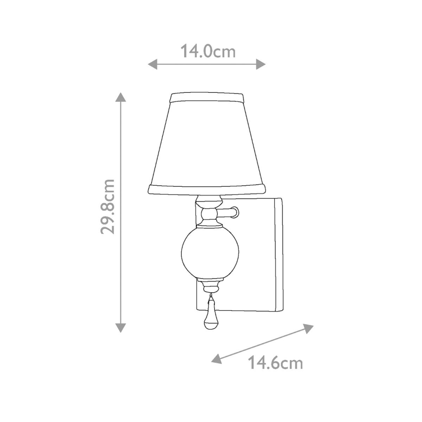 Elstead - Nástěnné svítidlo ARGENTO 1xE14/60W/230V    