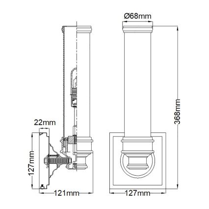 Elstead - LED Koupelnové svítidlo PAYNE 1xG9/3W/230V IP44  