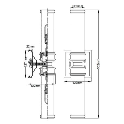 Elstead - LED Koupelnové svítidlo PAYNE 2xG9/3W/230V IP44  